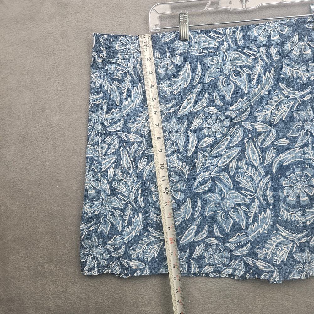 Rip Skirt Hawaii Women Wrap Skirt  Floral Beach Pockets Rustica Denim Size Large - Picture 3 of 9